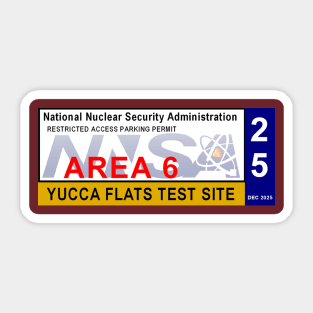 2025 Yucca Flats Test Site Base Permit Sticker